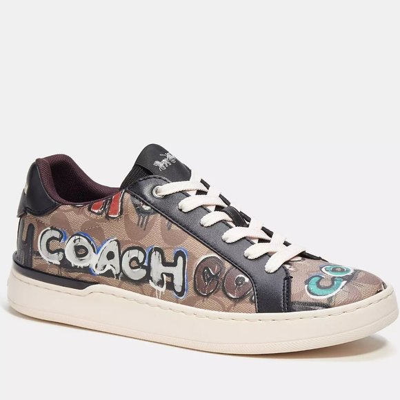 🥰 Coach X Mint + Serf Clip Low Top Sneaker In Signature Canvas - Picture 2 of 16